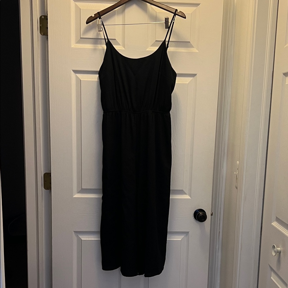 DAVI & DANI Black Spaghetti Strap Jumpsuit